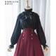 Surface Spell Poems Hidden In The Pleats Chiffon Blouse(Limited Pre-Order/3 Colours/Full Payment Without Shipping)